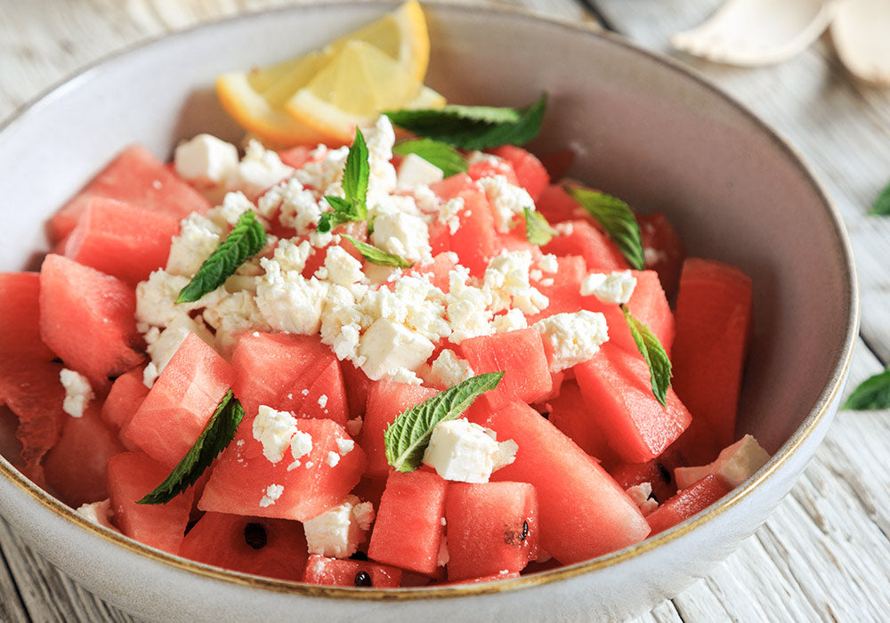 Wassermelone-Feta-Salat