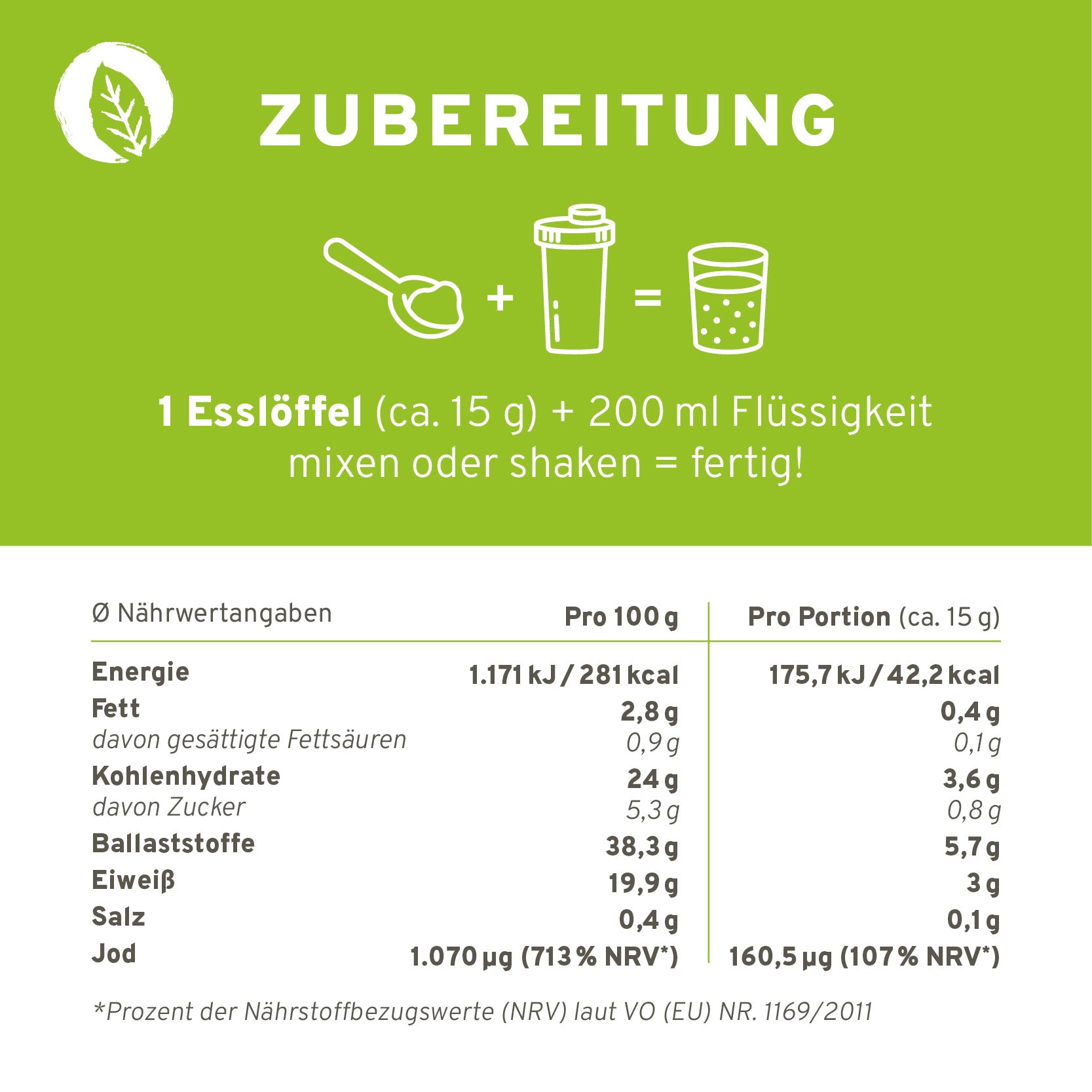 Bio Green Goodness Superfood Shake