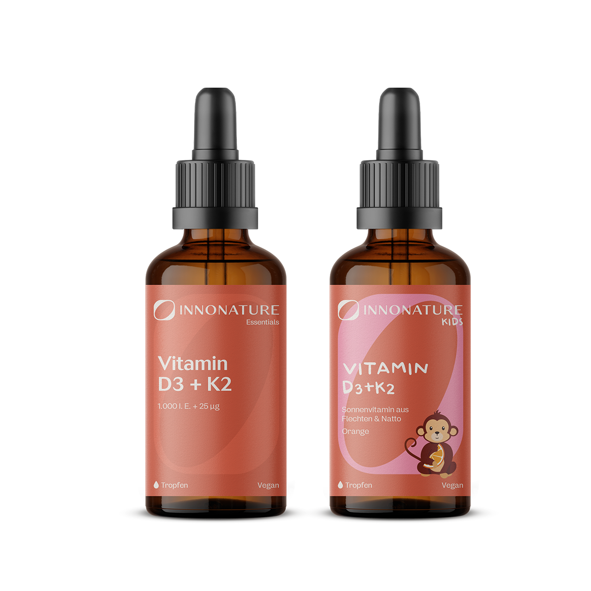 Vitamin D3 + K2 Family Set
