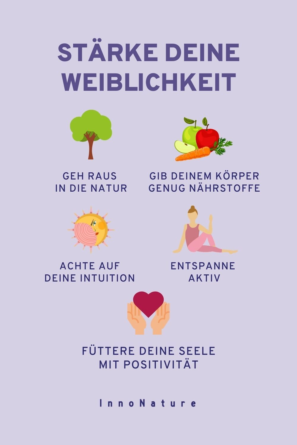 Grafik mit Tipps zur Stärkung der Intuition.