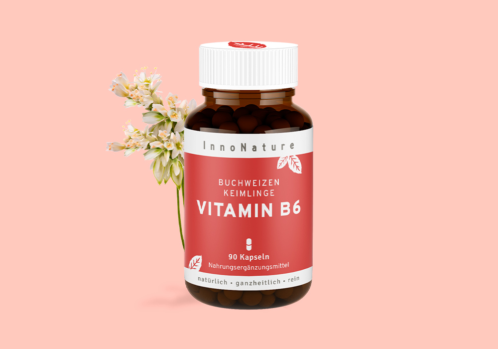 InnoNature Vitamin B6 (Pyridoxin) Kapseln.