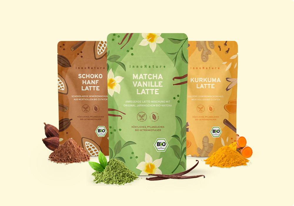 Latte Mix. Natürlich, vegan und zuckerfrei. 