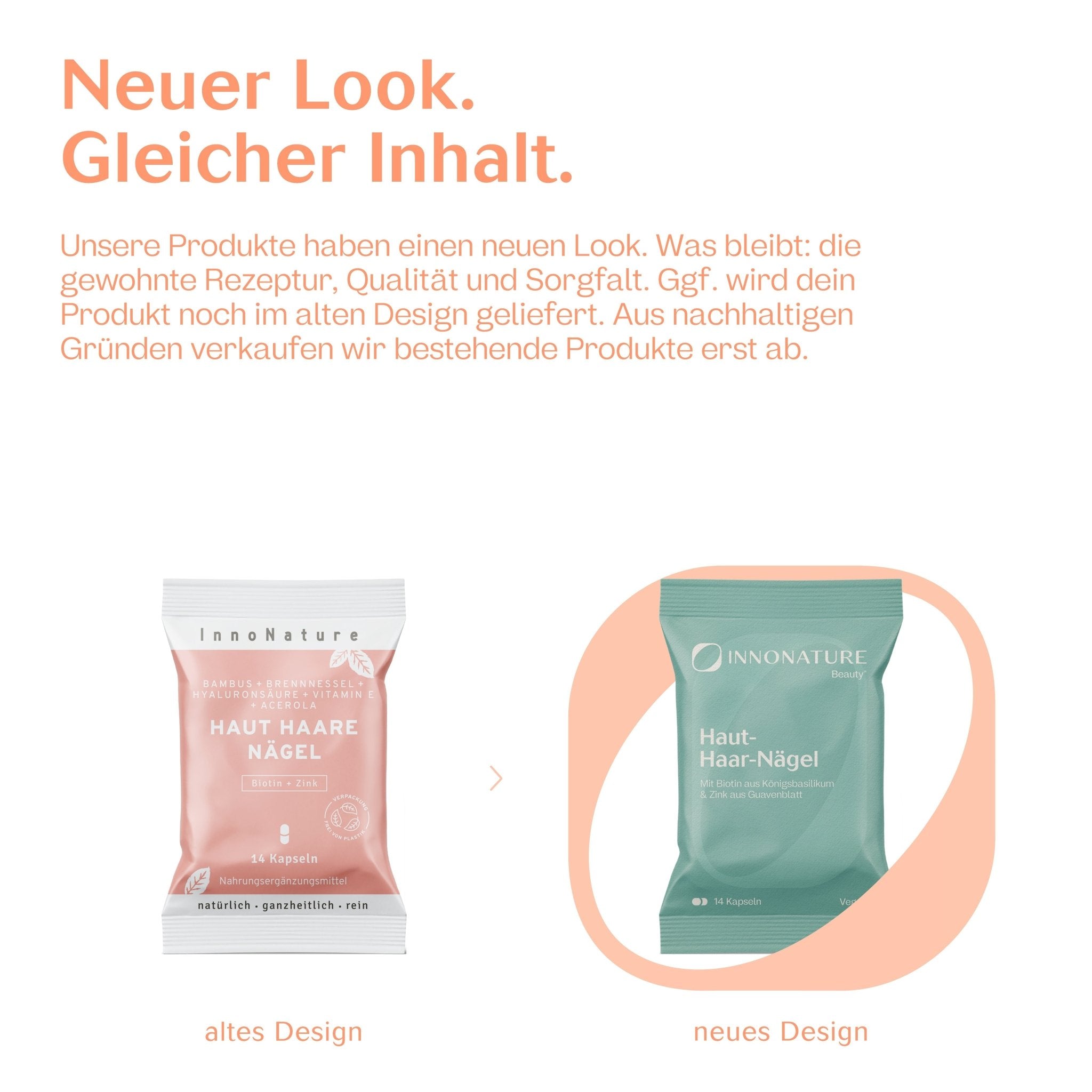 InnoRefill: Haut-Haare-Nägel Kapseln im Nachfüllbeutel