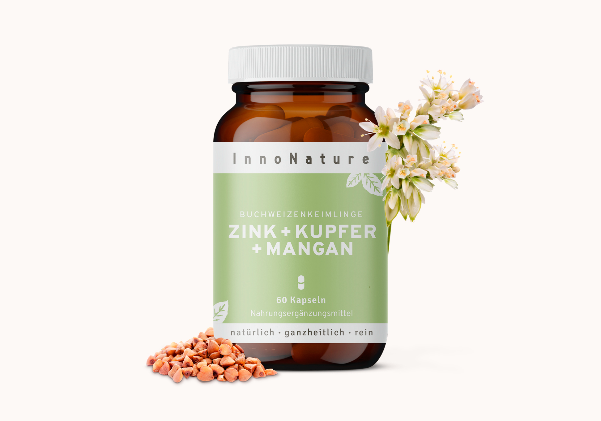 InnoNature Zink + Kupfer + Mangan Kapsel 