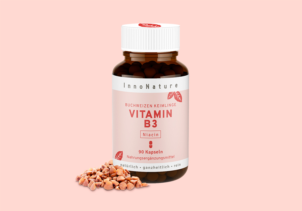 InnoNature Vitamin B3 (Niacinamid) Kapseln.