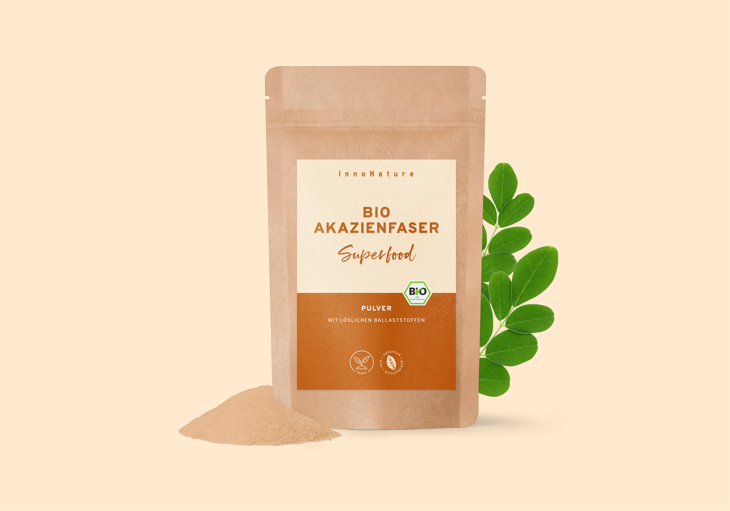 InnoNature Bio Akazienfaser Pulver