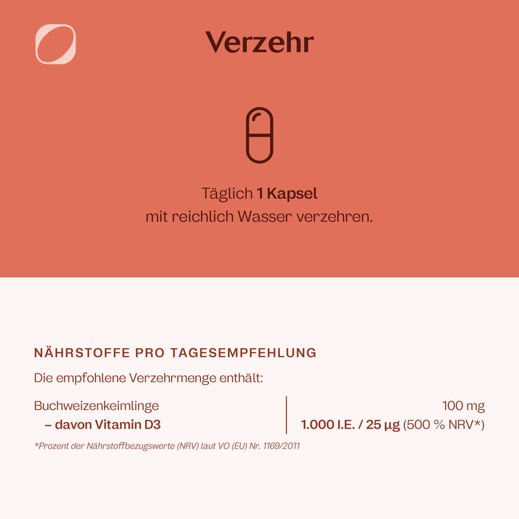 Vitamin D3 1.000 I.E. 60 Kapseln
