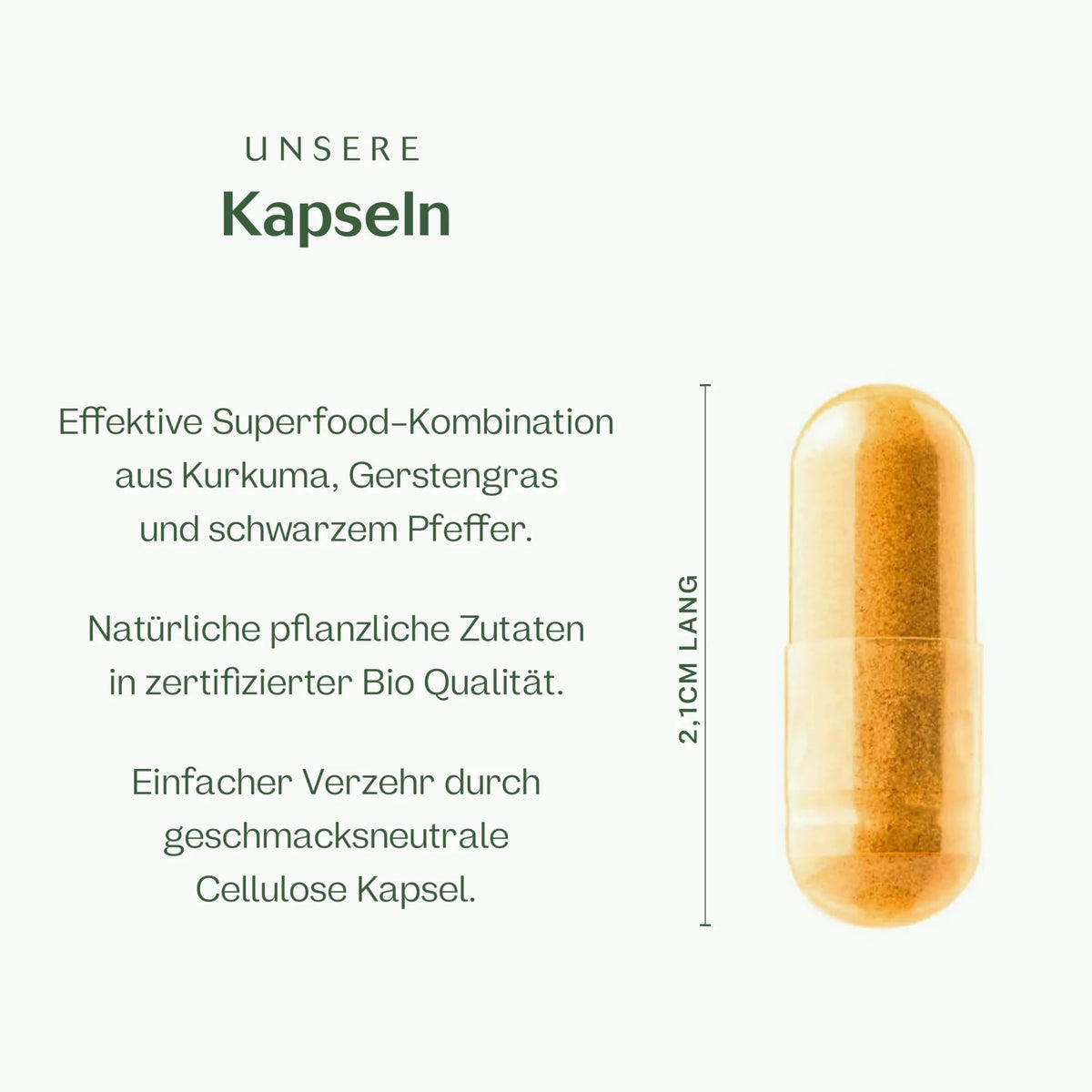 Bio Kurkuma Gerstengras Kapseln