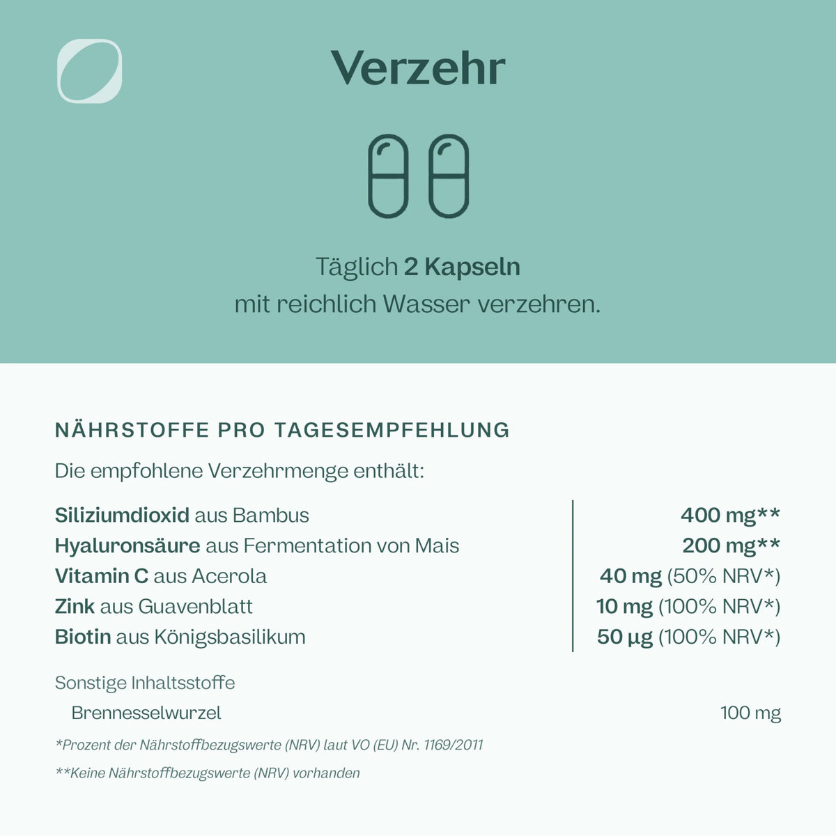 Haut-Haare-Nägel Kapseln