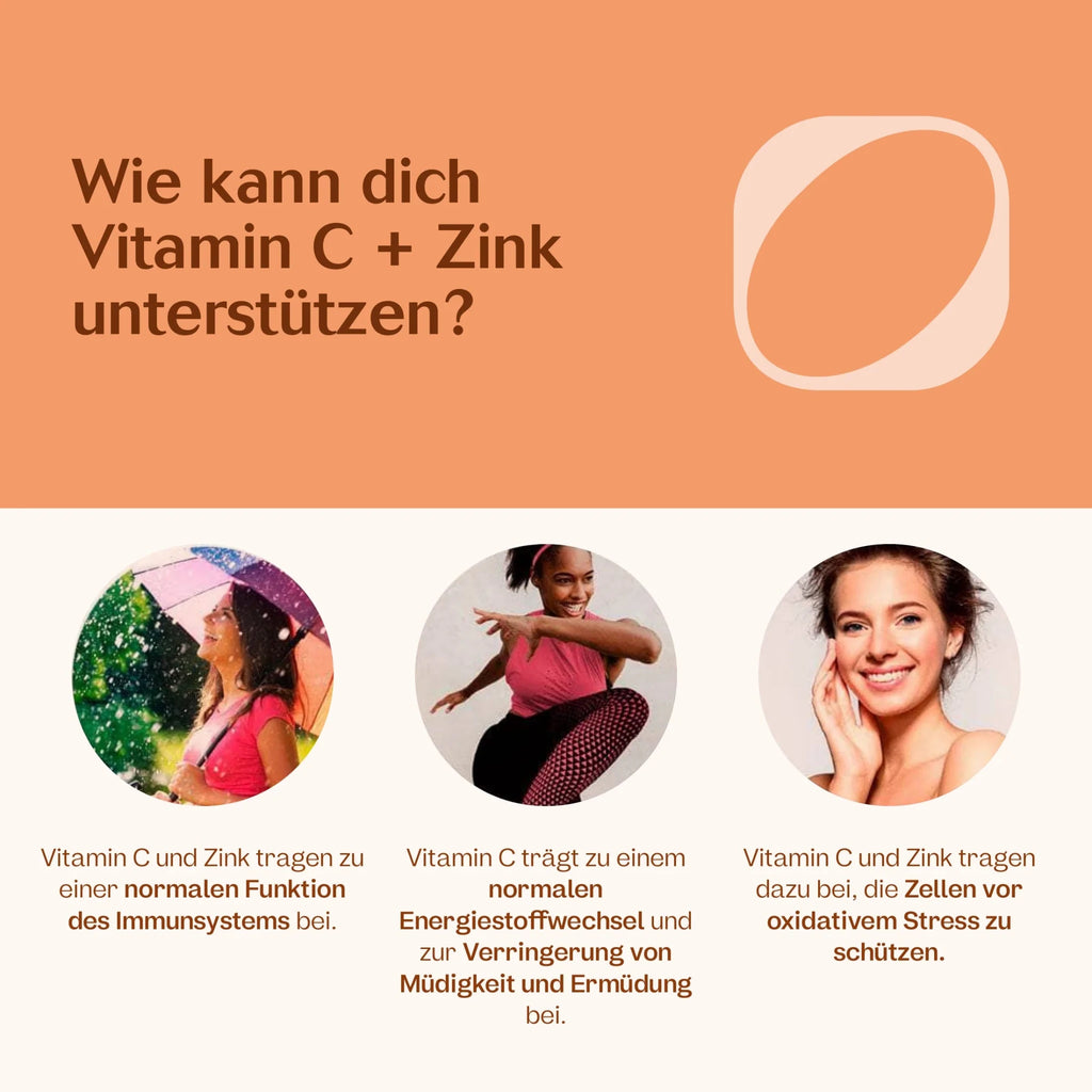 Vitamin C + Zink 60 Kapseln