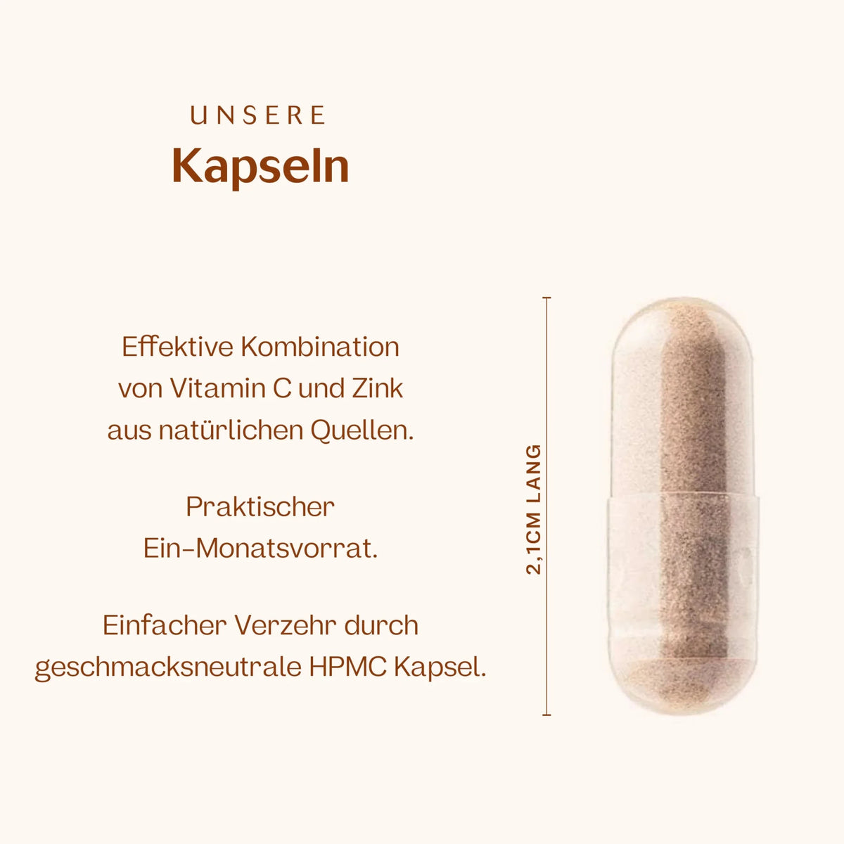 Vitamin C + Zink 60 Kapseln