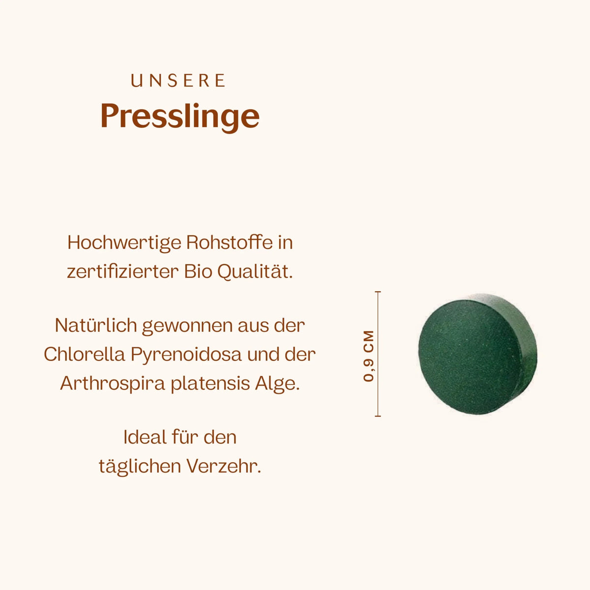 Bio Chlorella + Spirulina Presslinge