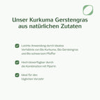 Bio Kurkuma Gerstengras Mix Superfood