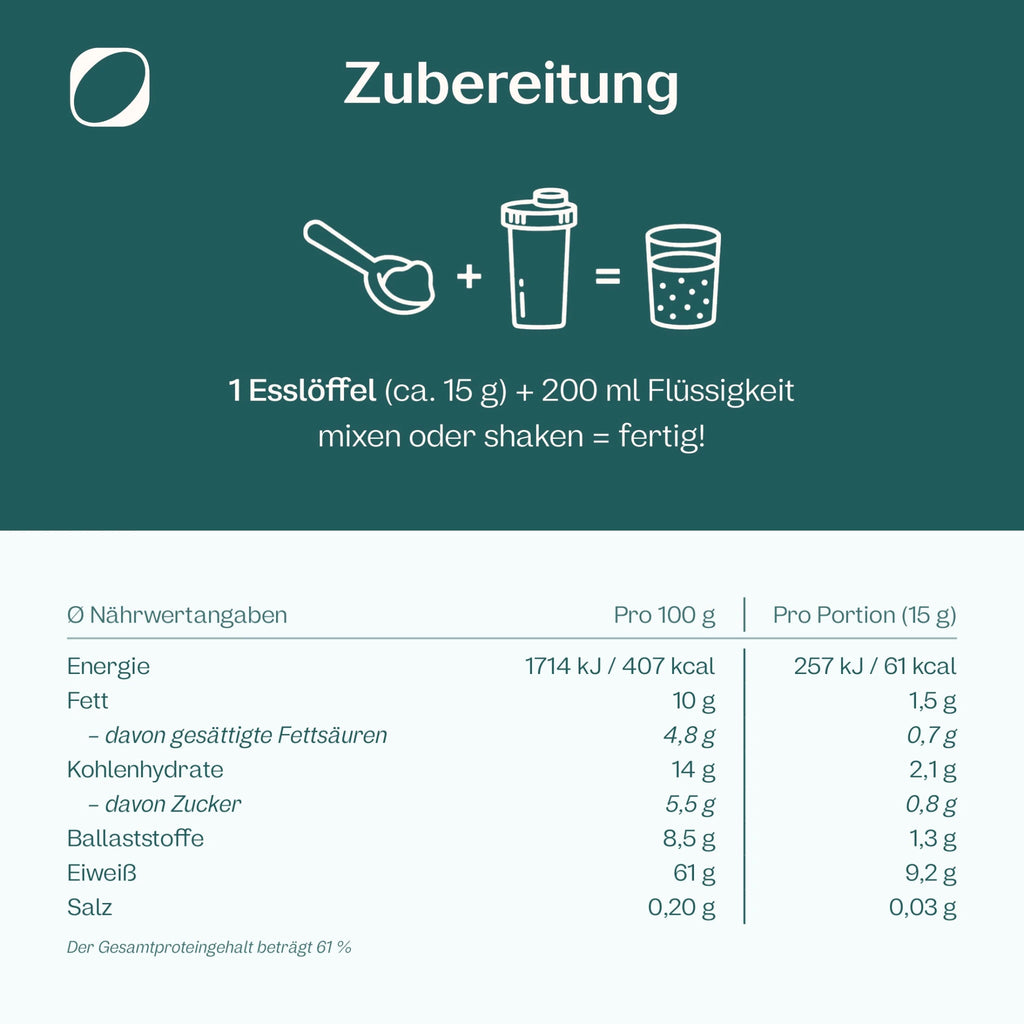 Bio Veganer Protein Mix Erdbeere + Himbeere