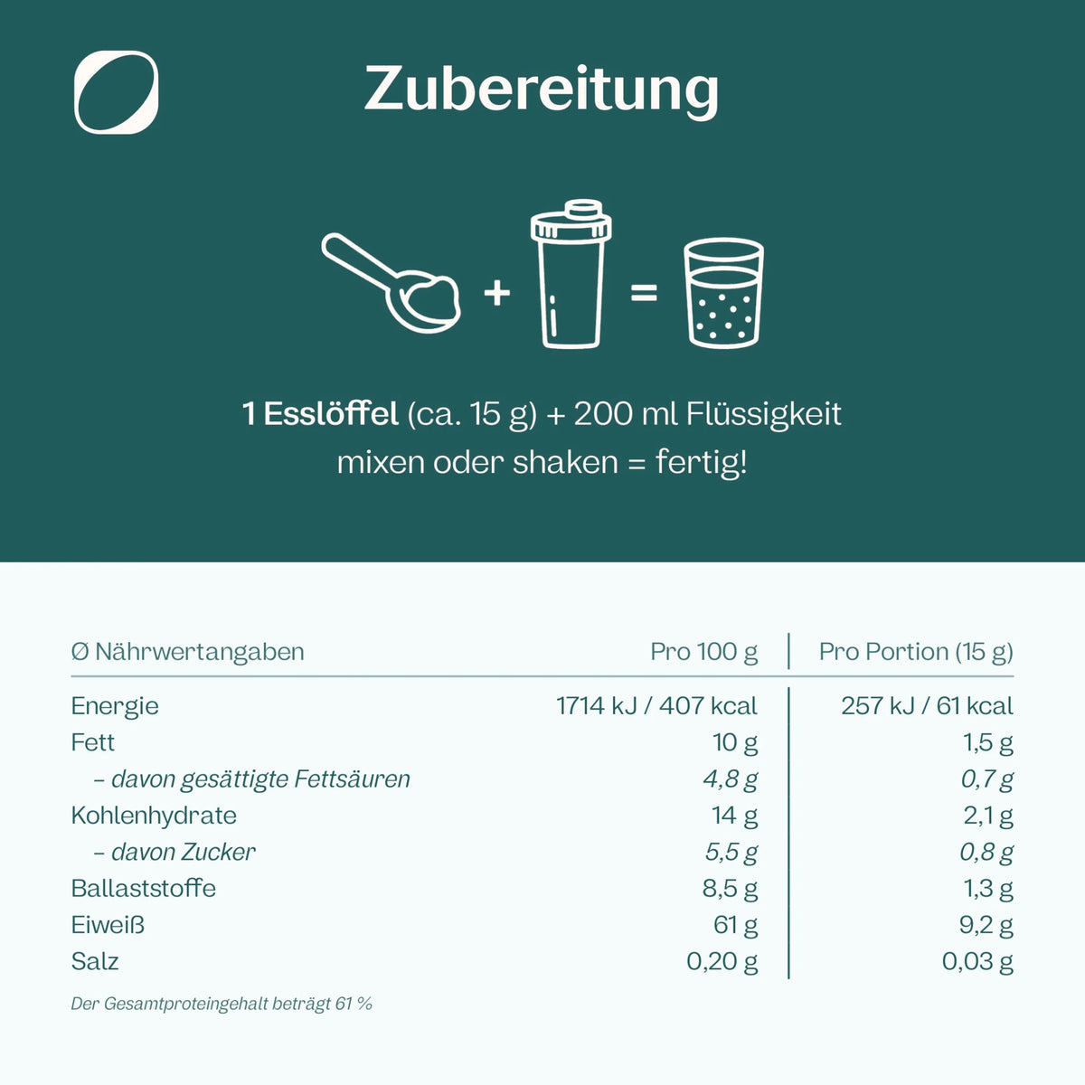 Bio Veganer Protein Mix Erdbeere + Himbeere