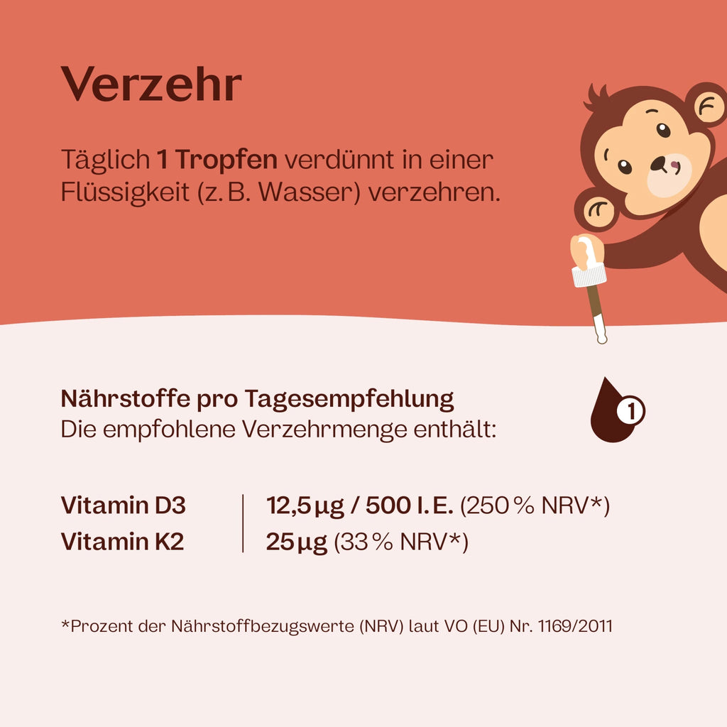 Vitamin D3 + K2 Kids Tropfen Orange 10 ml