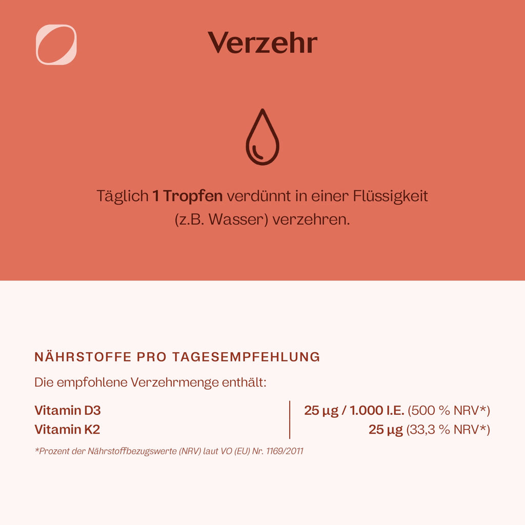 Vitamin D3 + K2 Tropfen 10ml