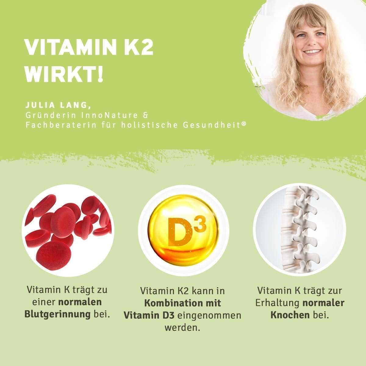 InnoNature Pakete 1x Vorrat (1x Vitamin D3, 1x Vitamin K2, 1x Vitamin B12, 1x Sango Koralle, 1x Vitamin C). Immunsystem und Anti-Müdigkeits-Paket